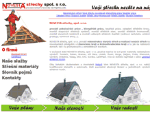 Tablet Screenshot of novesta-strechy.cz